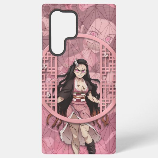 Nezuko Kamado Oni Samsung Galaxy Hoesje (Achterkant)