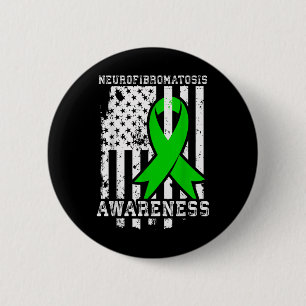 NF1 Awareness Neurofibromatosis T-Shirt Ronde Button 5,7 Cm