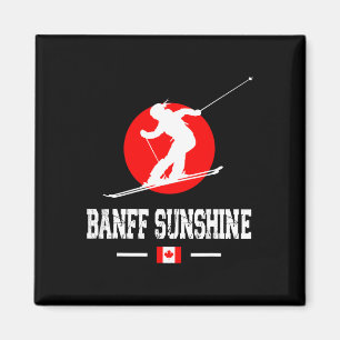 NFF Sunshine Canada Ski Resort Rocky Mountains Ski Magneet