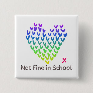 NFIS Square Badge Vierkante Button 5,1 Cm