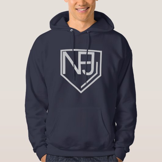 NFJ Sweat - shirt à capuche (logo blanc) (Devant)
