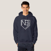 NFJ Sweat - shirt à capuche (logo blanc) (Devant entier)