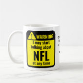 NFL Funny Personalized Koffiemok (Links)