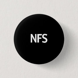 NFS zwart Ronde Button 3,2 Cm