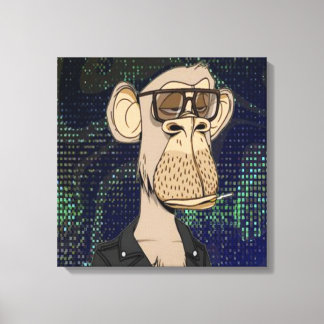 NFT aap schilderij Canvas Afdruk
