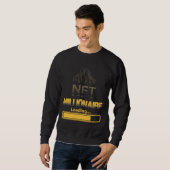 NFT Millionaire Loading Crypto Wealth & Blockchain Trui (Voorkant volledig)
