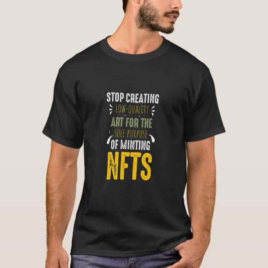 Nft van lage kwaliteit t-shirt (Voorkant)