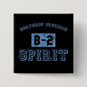 NG B-2-gedistilleerde drank - BLUE Vierkante Button 5,1 Cm