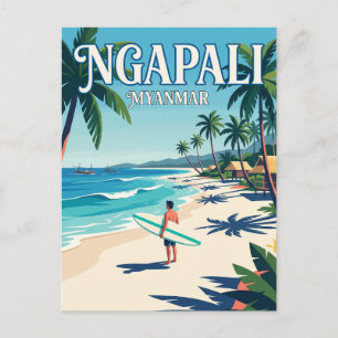 Ngapali Beach Myanmar Briefkaart