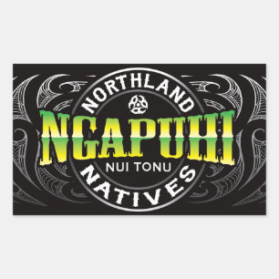 Ngapuhi Lifer Chrome Rechthoekige Sticker