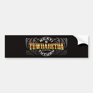 Ngati Tuwharetoa Life Moko Chrome Bumpersticker