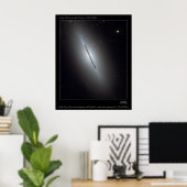 NGC5866-Edge-onLenticularGalaxy-20 Poster (Thuiskantoor)