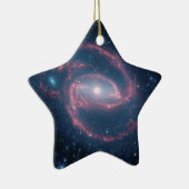NGC 1097 Coiled Galaxy of the Night Keramisch Ornament (Rechts)