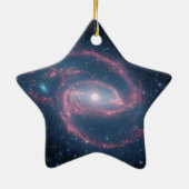 NGC 1097 Coiled Galaxy of the Night Keramisch Ornament (Achterkant)