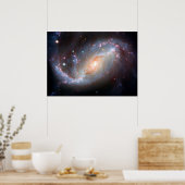 NGC 1672 Barred Spiral Galaxy Poster (Cuisine)