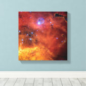 NGC 2467-nevel - foto van de Hubble-ruimtetelescoo Canvas Afdruk (Insitu (Houten vloer))