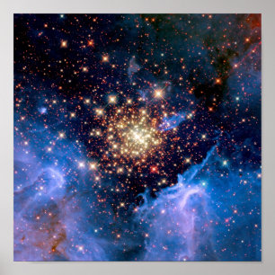 NGC 3603 Sterrenhoop - NASA Hubble Ruimtefoto Poster