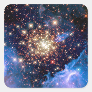 NGC 3603 Sterrenhoop - NASA Hubble Ruimtefoto Vierkante Sticker