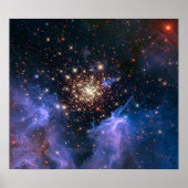 NGC 3603 supersterrencluster NASA Poster (Voorkant)