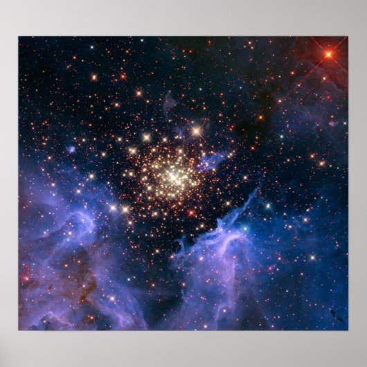 NGC 3603 supersterrencluster NASA Poster (Voorkant)