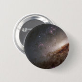 NGC 4258 Ondergaat intense stervorming. Ronde Button 5,7 Cm (Voorkant /achterkant)