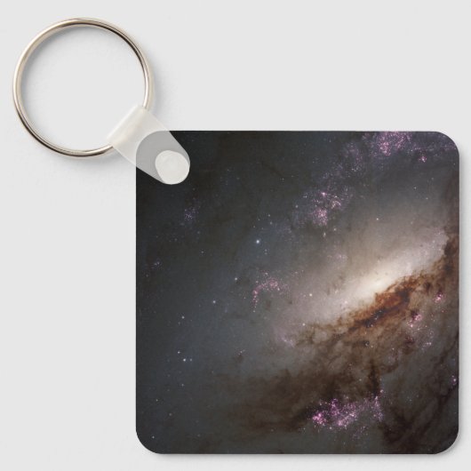 NGC 4258 Ondergaat intense stervorming. Sleutelhanger (Voorkant)