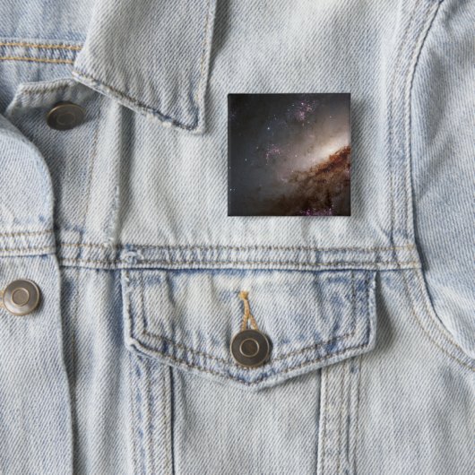 NGC 4258 Ondergaat intense stervorming. Vierkante Button 5,1 Cm (In situ)