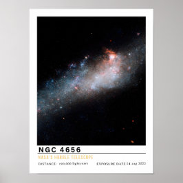 NGC 4656 Hockey Stick sterrenstelsel ruimte onderw Poster