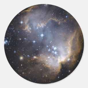 NGC 602 felle sterren NASA Ronde Sticker