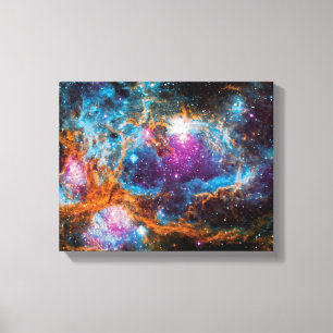 NGC 6357 Stervormingsgebied Kleurrijke ruimtefoto Canvas Afdruk