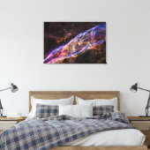 NGC 6960, de bezemnevel van de heks. Canvas Afdruk (Insitu (Slaapkamer))