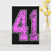 Nge Nk And Nk Number 41 Jersey Player Uniform #41 Kaart (Gele Bloem)