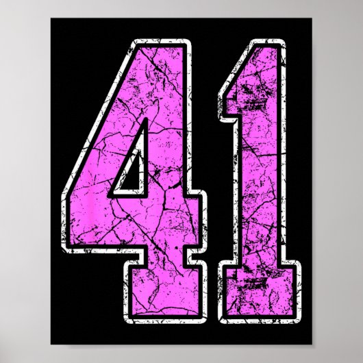 Nge Nk And Nk Number 41 Jersey Player Uniform #41  Poster (Voorkant)