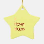 Ngi Ne Themba - Ik heb hoop Keramisch Ornament (Achterkant)