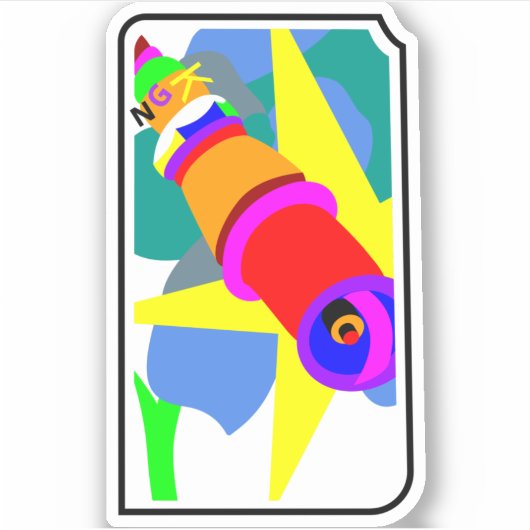 "NGKFLOWER" Sticker (Voorkant)