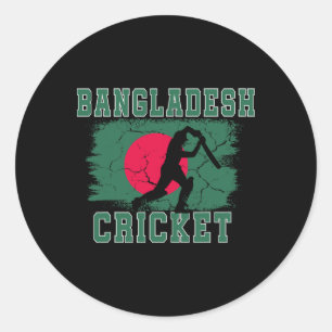Ngladesh Cricket-supporters Ngladesh Vlag Cricket Ronde Sticker