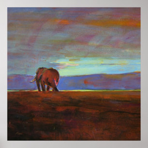 Ngorongoro Sunset collosse print