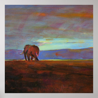 Ngorongoro Sunset collosse print