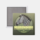 Ngorongoro (zebra) WT Magneet (Voorkant / Achterkant)