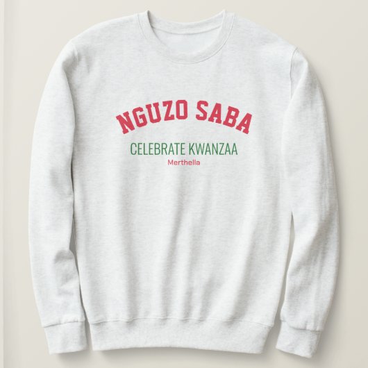 NGUZO SABA vieren Kwanzaa Trui (Design voorkant)