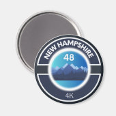 NH48 Magnet (New Hampshire 4000 pieds de page) (Recto/Verso)