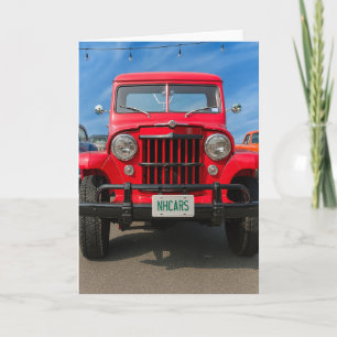 NH Antiek auto blanco begroeting Kaart