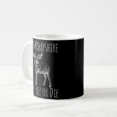 NH Live Free of Die Moose - Nieuw Hampshire Koffiemok (Voorkant links)