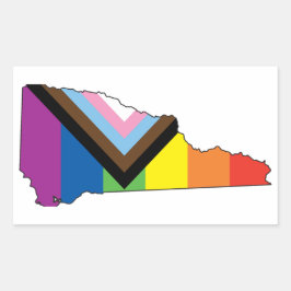 NH Voortgangsvlag Rechthoekige Sticker