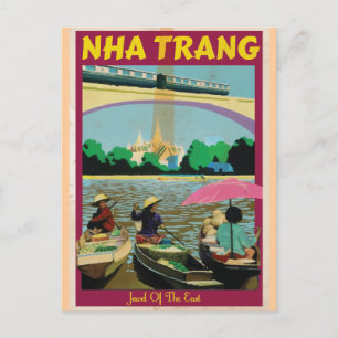 Nha Trang vintage-poster Briefkaart