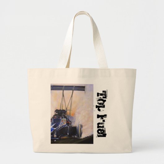 nhra dragster top fuel grote tote bag (Voorkant)