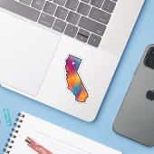 Ni Cal Love Petit Sticker Vinyl (Ordinateur portable avec iPhone)