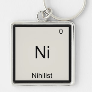 Ni - Nihilistisch Grappig Chemie Element Symbool T Sleutelhanger