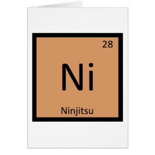 Ni - Ninjitsu Martial Arts Chemisch Symbool