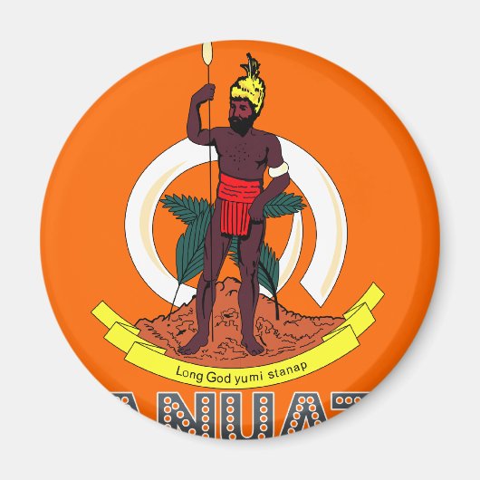Ni Vanuatu Emblem Magneet (Voorkant)